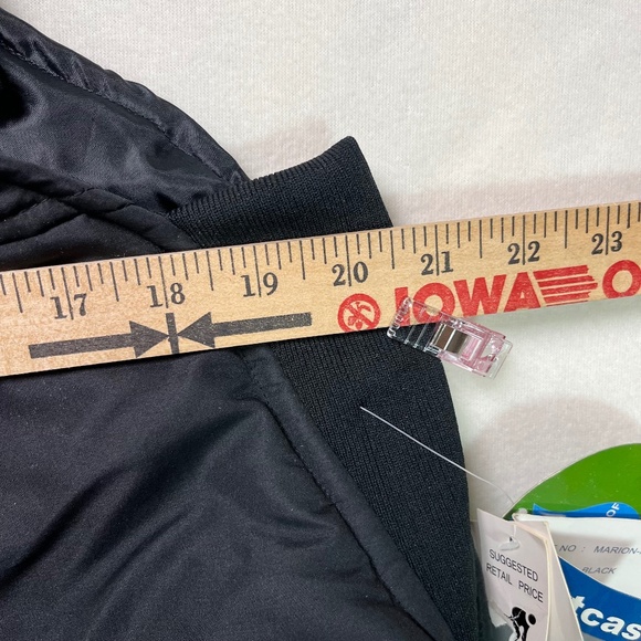 Vintage Sportscaster Snow Pants Mens L Bibs Black Ski Retro Insulated - Picture 5 of 16